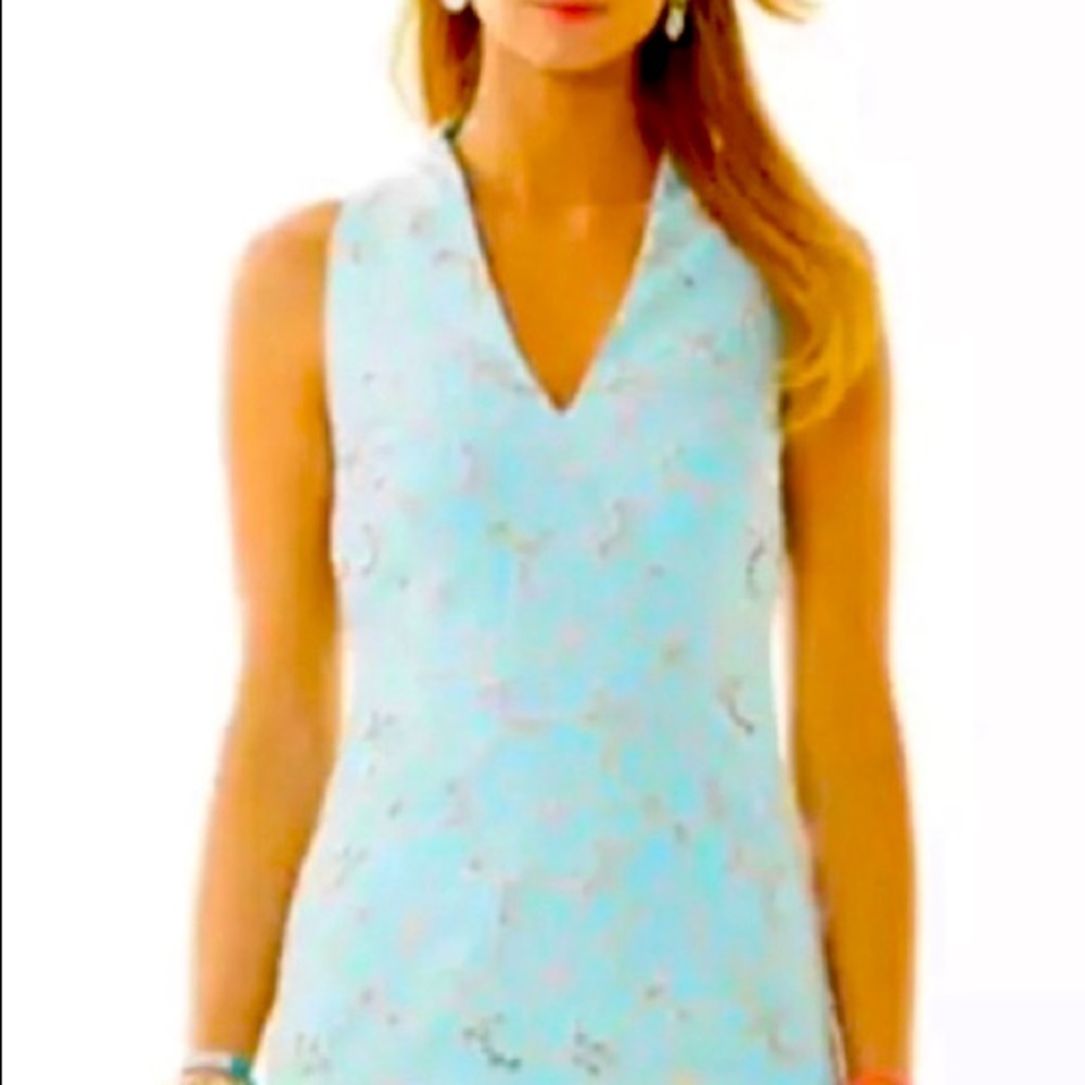 Lilly Pulitzer Estella Metallic Sand-Dollar Eyelet